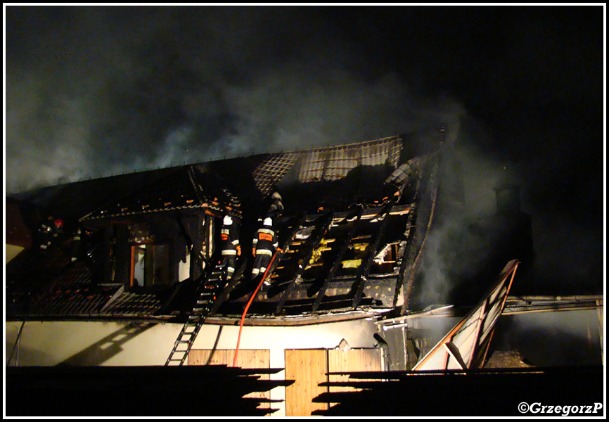 28.05.2013 - Podwilk - PoÅ¼ar stolarni