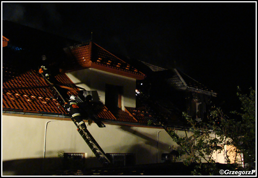 28.05.2013 - Podwilk - Pożar stolarni