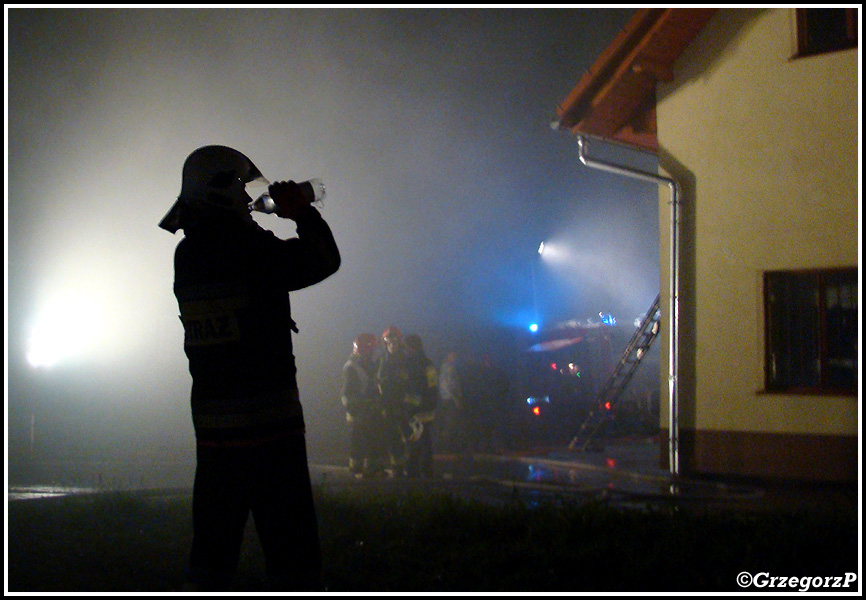 28.05.2013 - Podwilk - Pożar stolarni