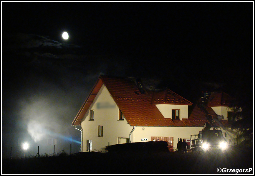 28.05.2013 - Podwilk - Pożar stolarni