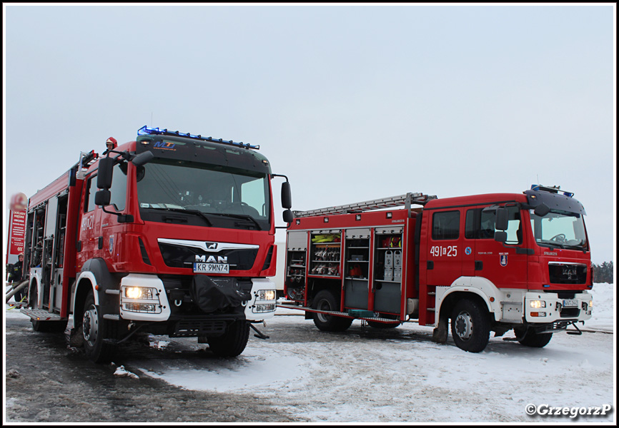 29.12.2019 - Stare Bystre - Pożar budynku biurowego