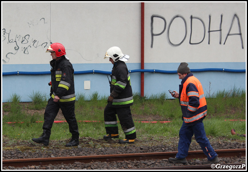 25.04.2016 - Nowy Targ, ul. Kolejowa - Pożar w zakładach mięsnych