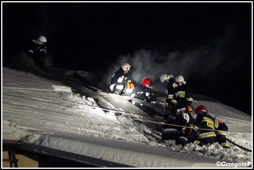 5.12.2010 - Skawa - PoÅ¼ar stolarni