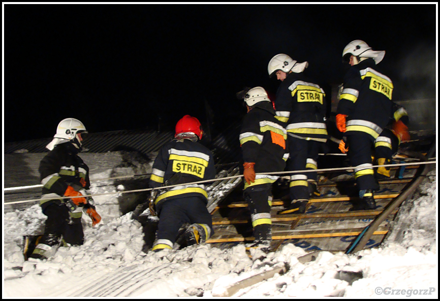 5.12.2010 - Skawa - PoÅ¼ar stolarni