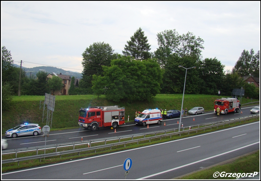 24.07.2020 - Chabówka, DK 47 - Zdarzenie drogowe