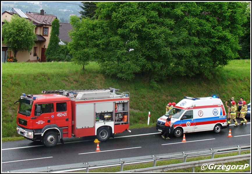 24.07.2020 - Chabówka, DK 47 - Zdarzenie drogowe