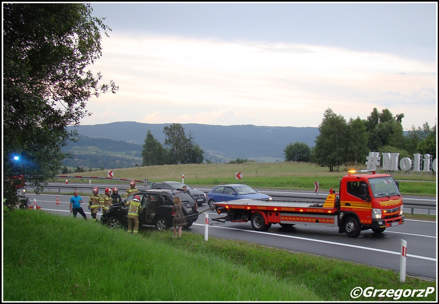 24.07.2020 - Chabówka, DK 47 - Zdarzenie drogowe