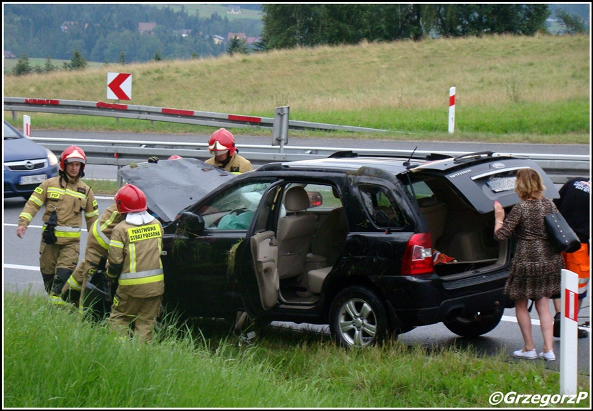 24.07.2020 - Chabówka, DK 47 - Zdarzenie drogowe