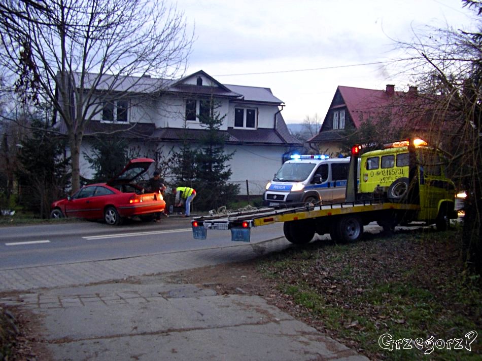 6.12.2009 - Rabka, ul. Sądecka - Wypadek