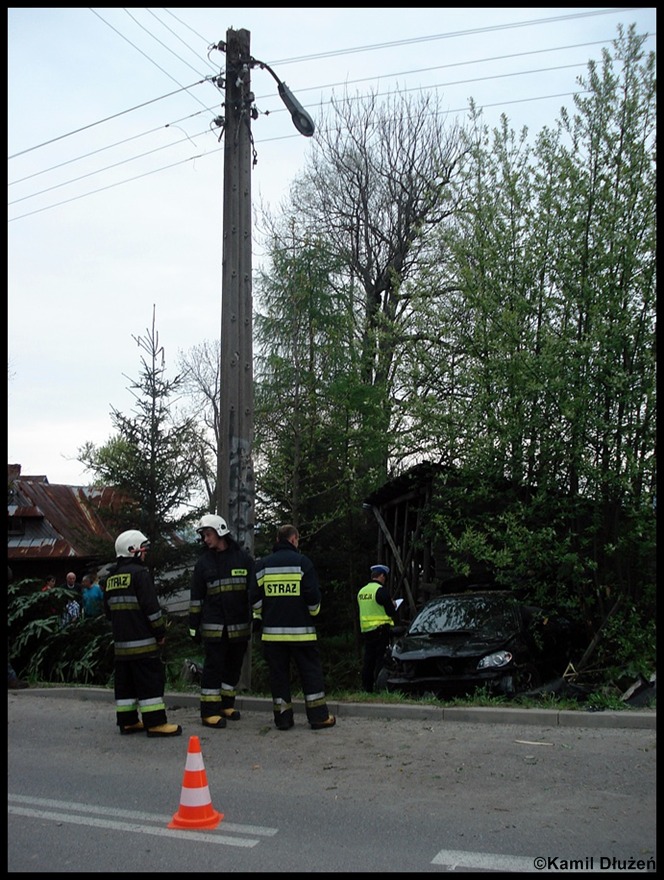 14.05.2011 - KoÅ›cielisko - Wypadek samochodowy