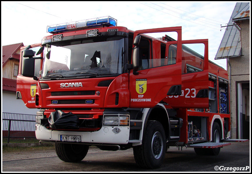 499[K]23 - GCBA 5/32 Scania P400/Wawrzaszek - OSP Podczerwone