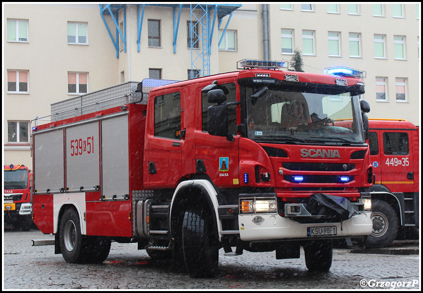 539[K]51 - GCBA 5/36 - Scania P400/Wawrzaszek - OSP BiaÅ‚ka