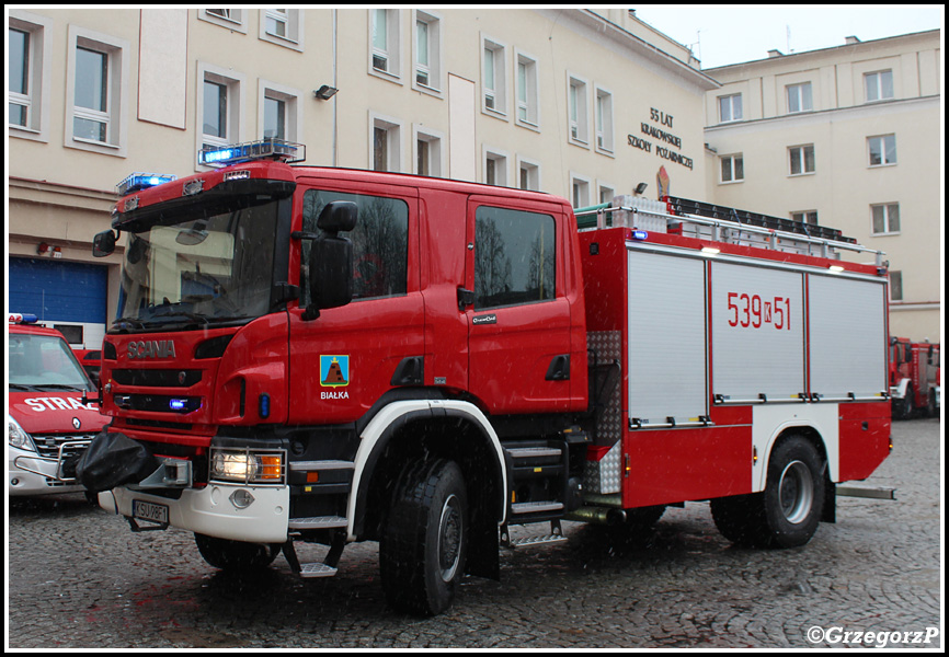 539[K]51 - GCBA 5/36 - Scania P400/Wawrzaszek - OSP Białka