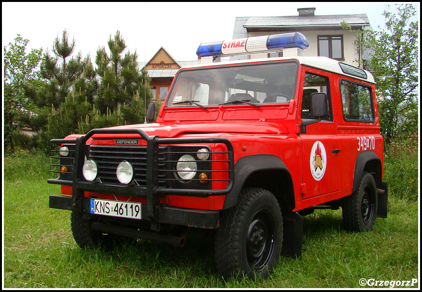 349[K]70 - SLRr Land Rover Defender 90 - OSP Wierchomla Wielka