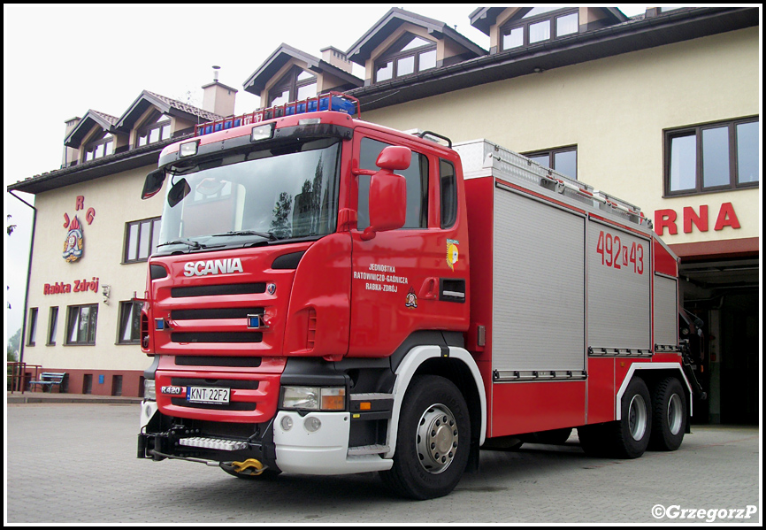 492[K]43 - SCRt Scania R420/Szczęśniak - JRG Rabka-Zdrój