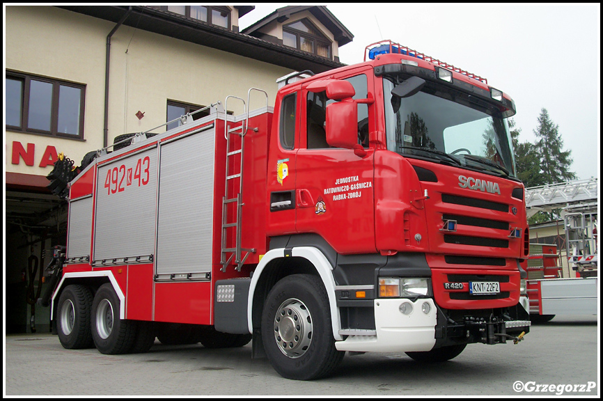 492[K]43 - SCRt Scania R420/SzczÄ™Å›niak - JRG Rabka-ZdrÃ³j