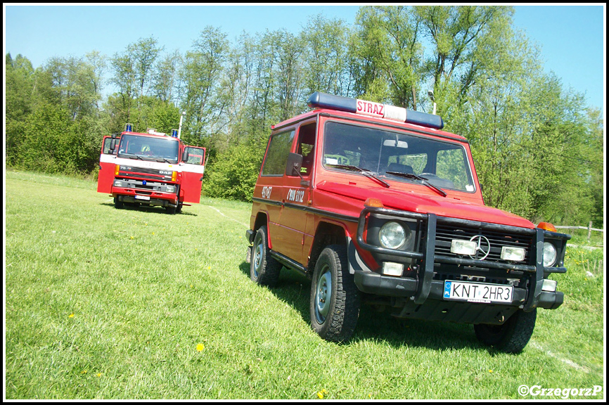 497[K]97- GCBA 3/24 DAF 75/Doeschot- Rosenbauer & 497[K]87- GLM Mercedes GD 290 - OSP Chabówka