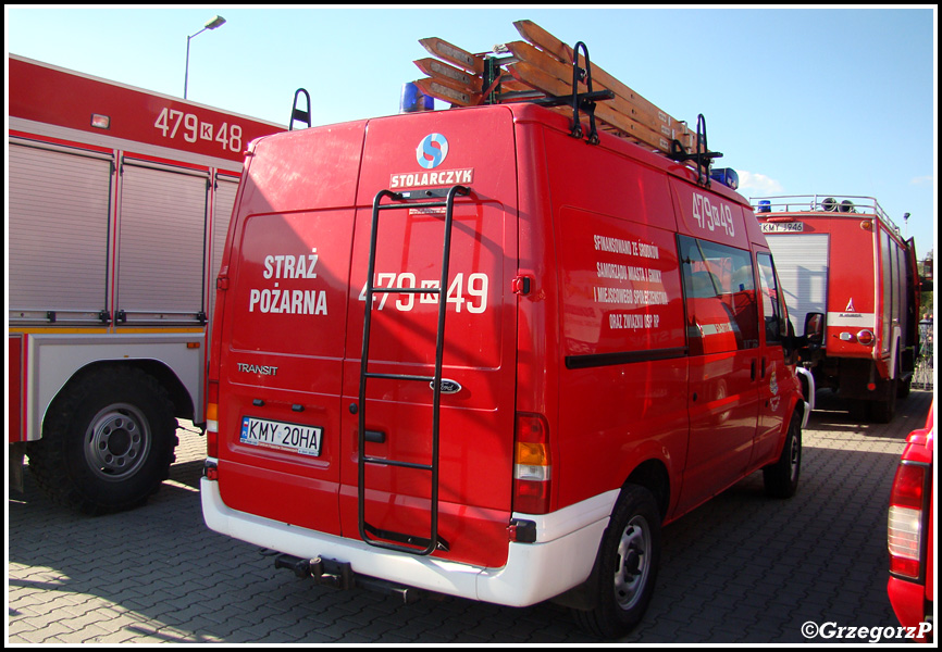 479[K]49 - GLBM Ford Transit 90 T350/Stolarczyk - OSP MyÅ›lenice- ÅšrÃ³dmieÅ›cie