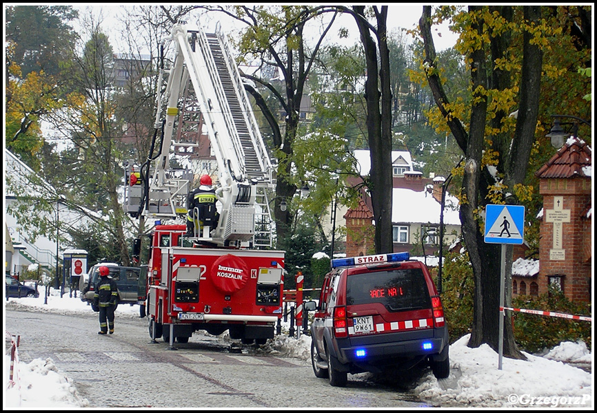 16.10.2009 - Rabka, ul. Orkana - Usuwanie skutkÃ³w ataku zimy w paÅºdzierniku