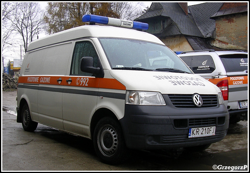 Volkswagen Transporter T5 4Motion - Pogotowie gazowe- Karpacka SpÃ³Å‚ka Gazownictwa