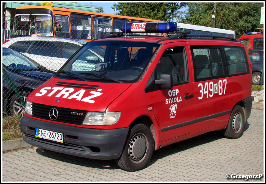349[K]87 - SLBus Mercedes Benz Vito 110 CDI - OSP StadÅ‚a*