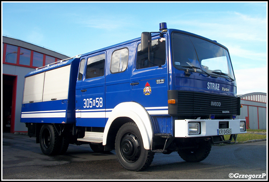 305[K]58 - SRmed  Iveco Magirus 90-16/Wackenhut - JRG 5 KrakÃ³w*