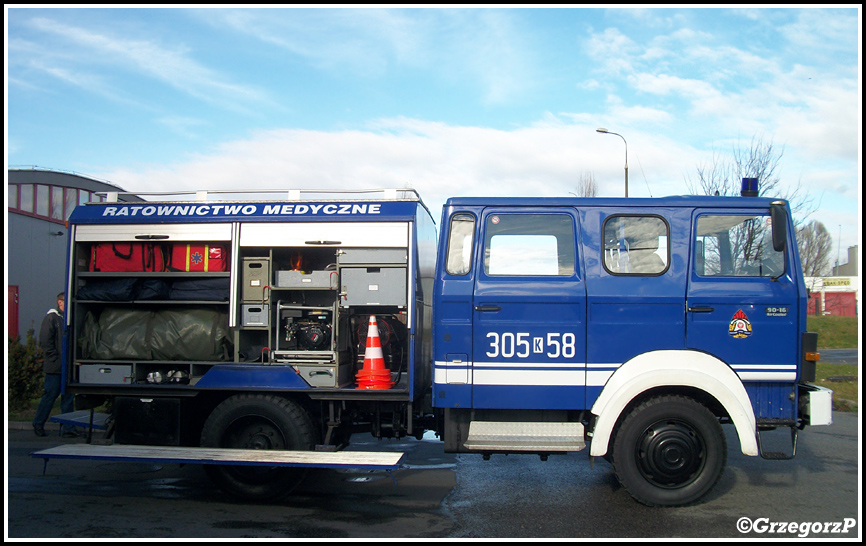 305[K]58 - SRmed  Iveco Magirus 90-16/Wackenhut - JRG 5 KrakÃ³w*