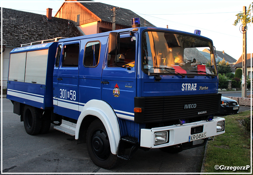 301[K]58 - SRmed  Iveco Magirus 90-16/Wackenhut - JRG 1 KrakÃ³w*