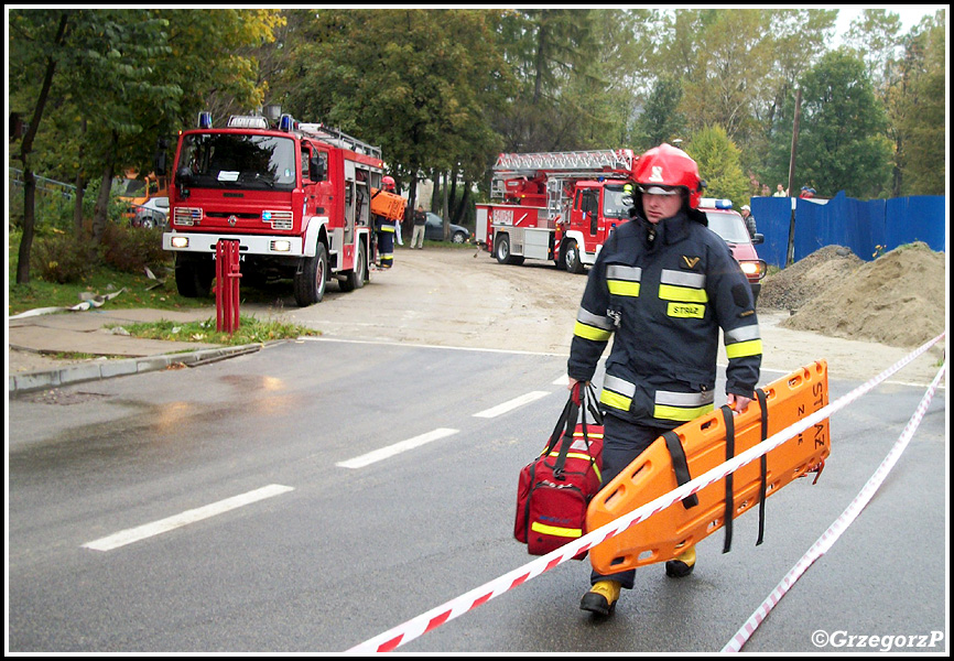 30.09.2010 - Zakopane, ul. Kamieniec 10 - Manewry KSRG powiatu tatrzaÅ„skiego
