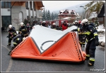 7.11.2016 - Zakopane, ul. Balzera, hotel Nosalowy Dwór - Manewry KSRG powiatu tatrzańskiego