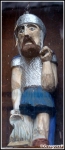Figurka św. Floriana z budynku OSP Mizerna