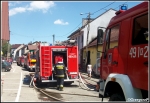 10.07.2010 - Nowy Targ, ul. Nadwodnia - PoÅ¼ar zakÅ‚adu kuÅ›nierskiego