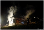 26.12.2013 - OlszÃ³wka - PoÅ¼ar drewnianego budynku