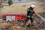 13.03.2014 - Skomielna BiaÅ‚a - PoÅ¼ar suchej trawy