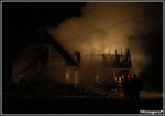 3.12.2009r. - Skawa - PoÅ¼ar budynku mieszkalnego i gospodarczego