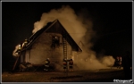 3.12.2009r. - Skawa - PoÅ¼ar budynku mieszkalnego i gospodarczego
