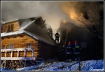 12.12.2012 - PieniÄ…Å¼kowice - PoÅ¼ar drewnianych zabudowaÅ„