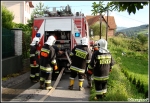 18.08.2011 - Rabka, ul. Leśna - Pożar drewnianego budynku