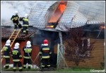 18.08.2011 - Rabka, ul. Leśna - Pożar drewnianego budynku