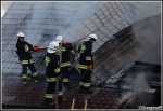 18.08.2011 - Rabka, ul. LeÅ›na - PoÅ¼ar drewnianego budynku