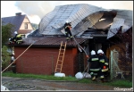 18.08.2011 - Rabka, ul. LeÅ›na - PoÅ¼ar drewnianego budynku