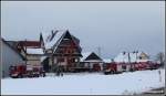 29.12.2019 - Stare Bystre - PoÅ¼ar budynku biurowego