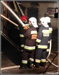 13.01.2015 - Sieniawa - PoÅ¼ar zabudowaÅ„ gospodarczych