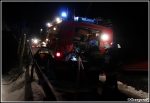 13.01.2015 - Sieniawa - PoÅ¼ar zabudowaÅ„ gospodarczych