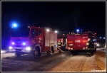 13.01.2015 - Sieniawa - PoÅ¼ar zabudowaÅ„ gospodarczych