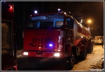 13.01.2015 - Sieniawa - PoÅ¼ar zabudowaÅ„ gospodarczych