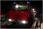 13.01.2015 - Sieniawa - PoÅ¼ar zabudowaÅ„ gospodarczych