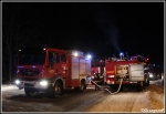 13.01.2015 - Sieniawa - PoÅ¼ar zabudowaÅ„ gospodarczych