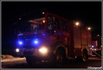 13.01.2015 - Sieniawa - PoÅ¼ar zabudowaÅ„ gospodarczych