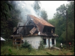 14.09.2011, Zakopane, ul. Zaruskiego - pożar pustostanu 14.09.2011, Zakopane, ul. Zaruskiego - pożar pustostanu